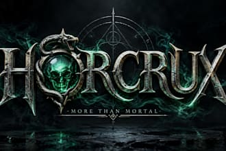 design a dark magical  fantasy, occult, or mystical horcrux logo