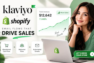 setup klaviyo abandoned cart welcome flow email marketing automation for shopify