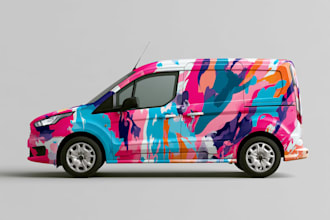 vehicle wrap, car wrap design