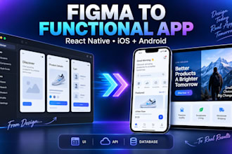 convert figma to mobile app ios android
