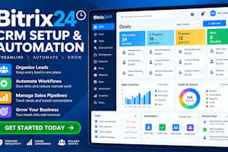 set up bitrix24 CRM automation workflows sales pipelines lead management