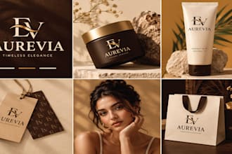 create elegant modern business branding and logo design