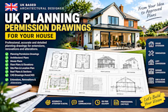 create UK planning permission drawings for your house