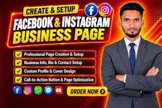 setup and optimize your facebook and instagram business page professionally