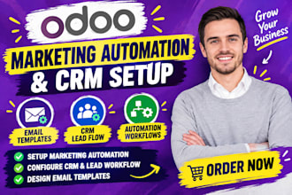 setup odoo marketing automation odoo crm lead workflow  odoo email template
