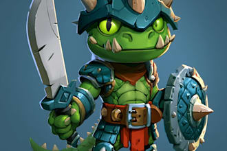 create 2d game character using spine