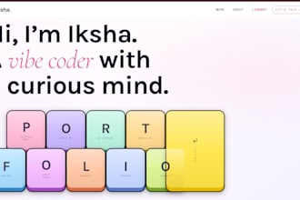 design and develop a responsive portfolio website