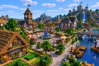 build minecraft cities,villages,castles,spawns and houses