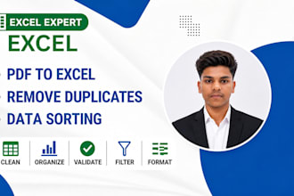 clean, organize, and format your excel data