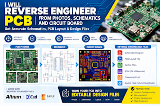 reverse engineer pcb from photos, schematics and circuit board