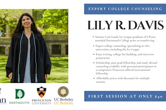 provide expert college consulting, from drafting a college list to essay writing