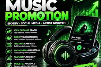 promote your spotify song, album, playlist and music marketing campaign
