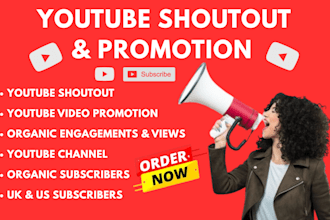 shoutout your youtube channel to 3m organic subscribers to grow usa subs