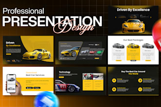 do powerpoint presentation design, investor pitch deck, canva, google slides