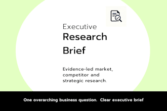 conduct market research, competitor analysis and industry research
