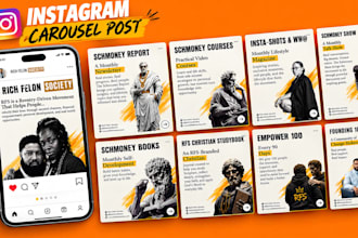 create editable canva templates and instagram carousels