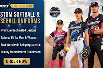 design and manufacture baseball softball uniforms