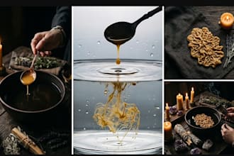 perform wax casting for spiritual cleansing