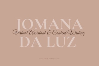 be your bilingual virtual assistant and content writer