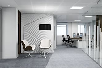 do 3d office interior design, 3d modeling and 3d realistic rendering