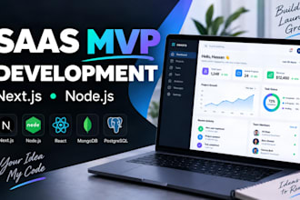develop a saas mvp with nextjs and nodejs