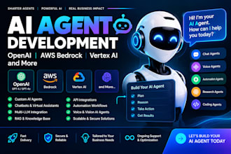 develop ai agent development openai AWS bedrock vertex ai custom ai solutions