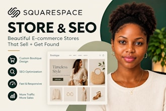 design boutique squarespace ecommerce store and perform professional SEO audit