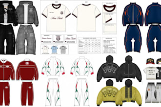 design tracksuits, joggers, streetwear, hoodies, jackets, tshirts activewear