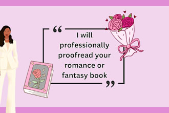 proofread your romance or fantasy novel