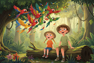 create children picture book illustration and book cover