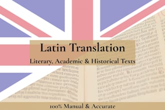 translate latin academic, literary and historical documents into english