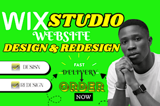 wix website redesign, wix studio website redesign, design wix studio store, wix