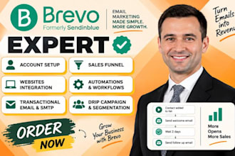 do brevo funnel automation brevo drip campaign brevo transctional email SMTP