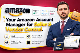 your amazon account manager, seller and vendor central