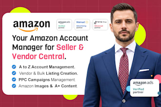 your amazon account manager, seller and vendor central