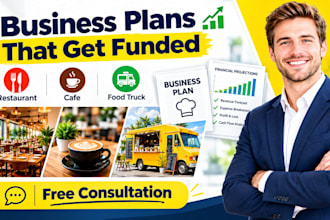 write a restaurant, cafe, or food truck business plan with financial projections