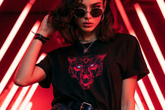 create t shirt artwork for streetwear brands and merch