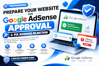 prepare your website for google adsense approval and fix adsense rejection