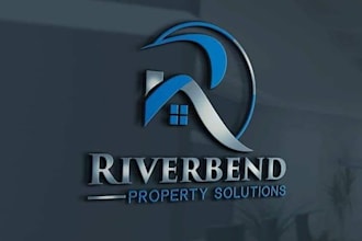 create a modern minimalist real estate and property logo de