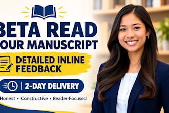 beta read your manuscript with detailed inline feedback