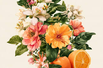 do a botanical illustration