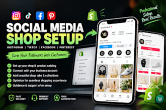 set up your social media shop and product catalogue
