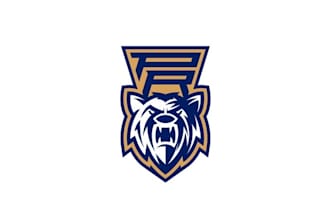 design powerful high school baseball program logo