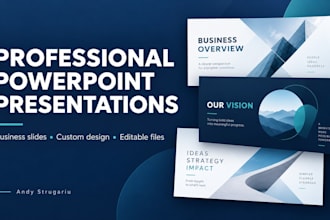 design professional powerpoint presentations and business slides