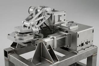 design cnc machined parts, sheet metal weldments, and robotics brackets