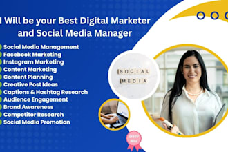 manage your social media and digital marketing
