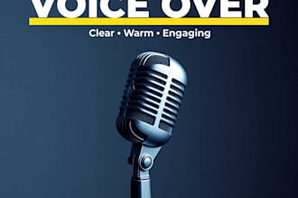 do professional bangla and english male voice over