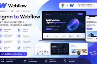 design and develop a responsive webflow website figma to webflow