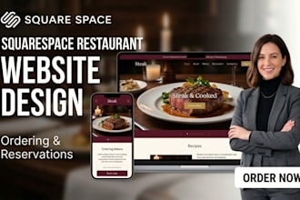 design squarespace restaurant site with ordering and reservations