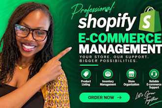 be your shopify virtual assistant for store management